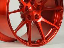 Forgeline One Piece Forged Monoblock GA1R in Transparent Red