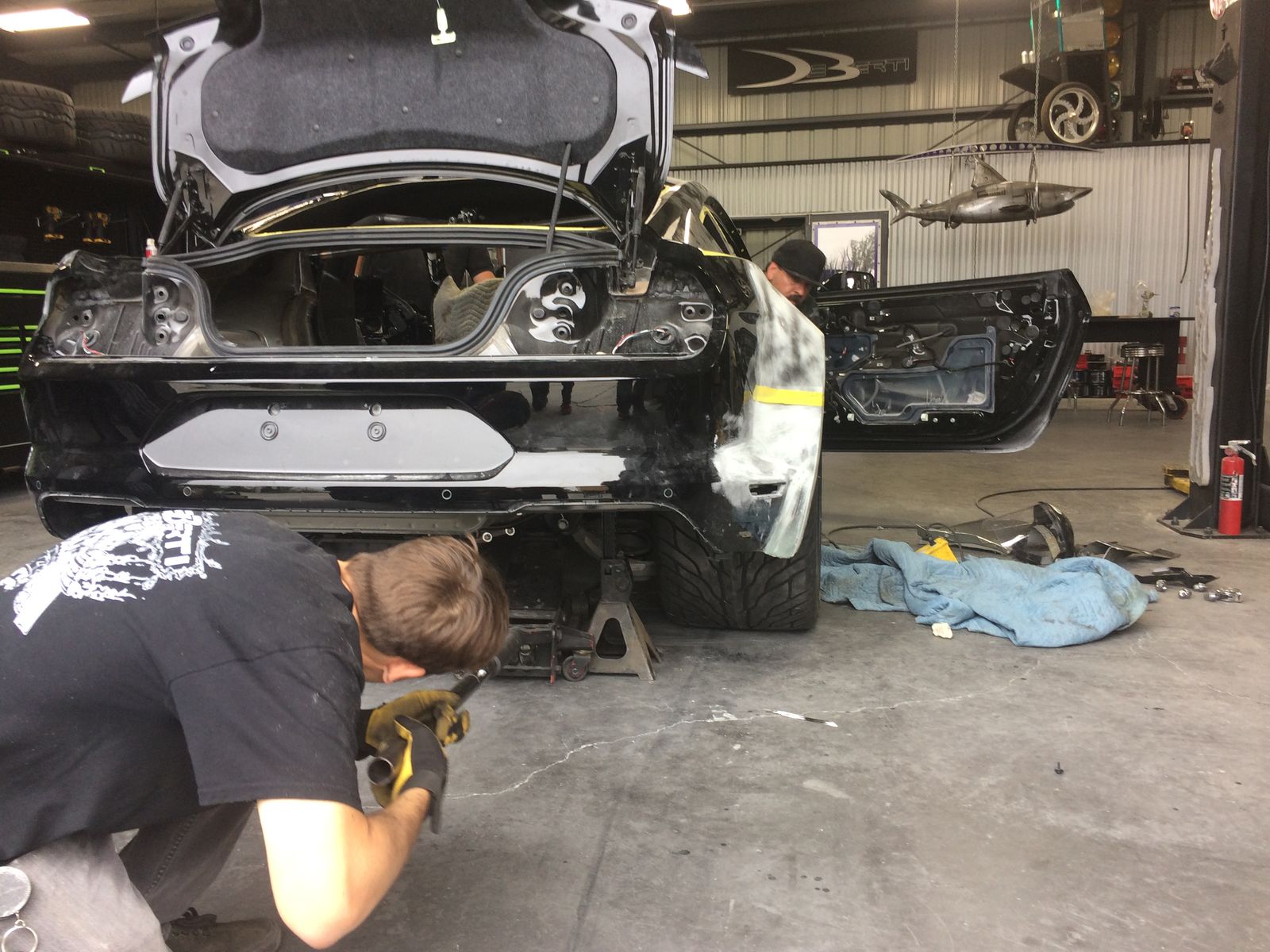 2018 Ford Mustang | 2018 Ford Mustang Fastback by DeBerti Design - Rear Installation FordSEMA