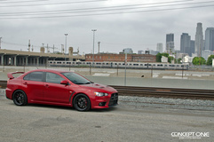 '12 Mitsubishi Evo on Concept One CS-10's