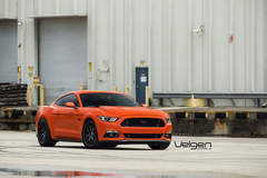 Competition Orange Mustang GT on Velgen Wheels 