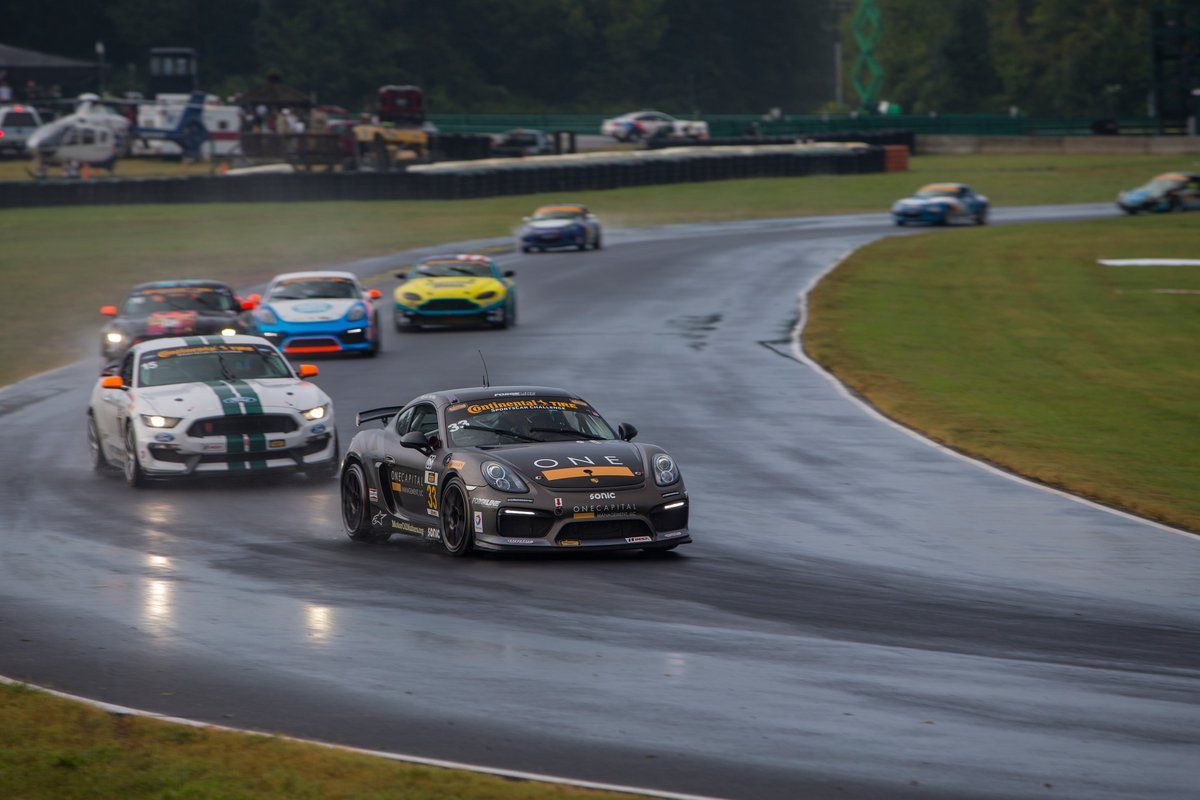 Porsche Cayman | CJ Wilson Wins IMSA CTSC GS at VIR in Porsche Cayman GT4 Clubsport on Forgeline One Piece Forged Monoblock GS1R Wheels
