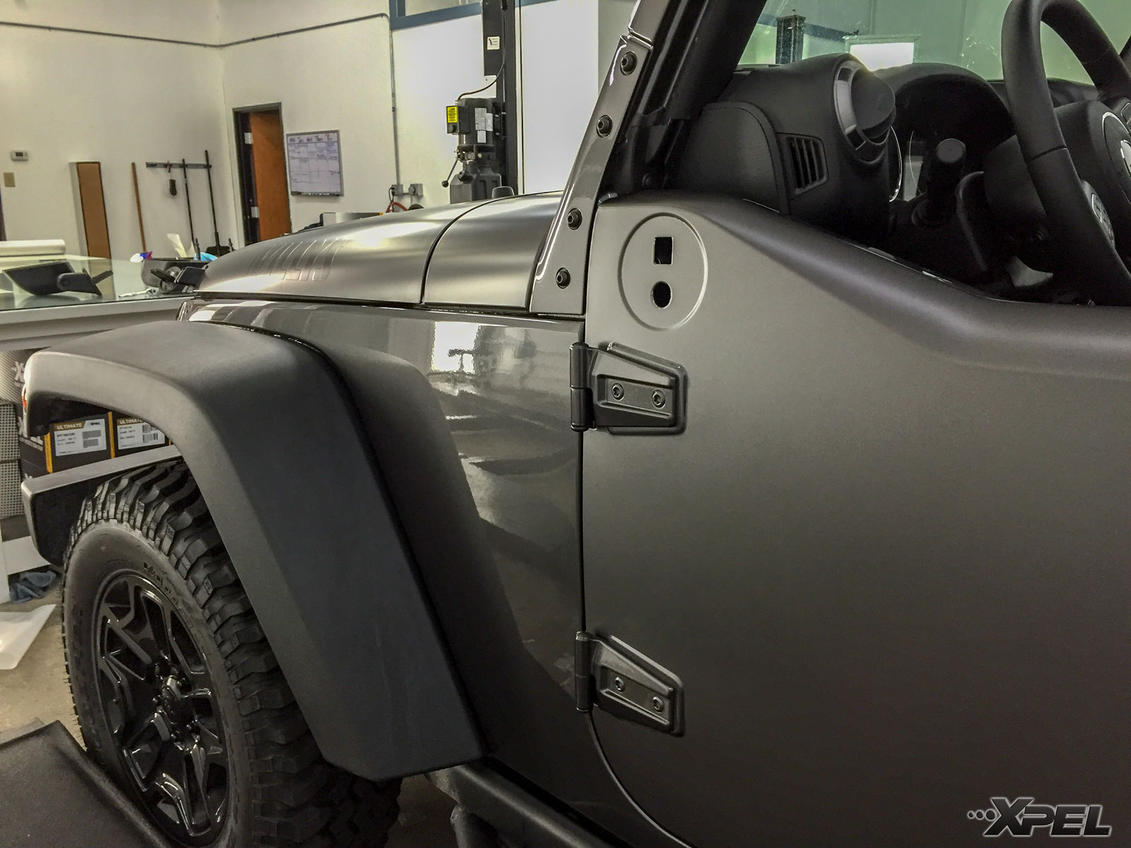 2016 Jeep Wrangler | We wrapped this Jeep with XPEL STEALTH satin-finish clear bra - Paint Protection