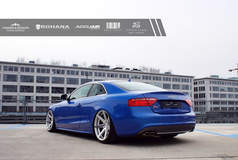 Blue Audi S5 - Rear