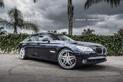 2015 BMW 740i Fitted With 20 Inch BD-8’s in Silver With Polished Face