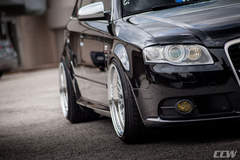 Black Audi S4 Avant Wagon - CCW Classic Polished 3 Piece Wheels