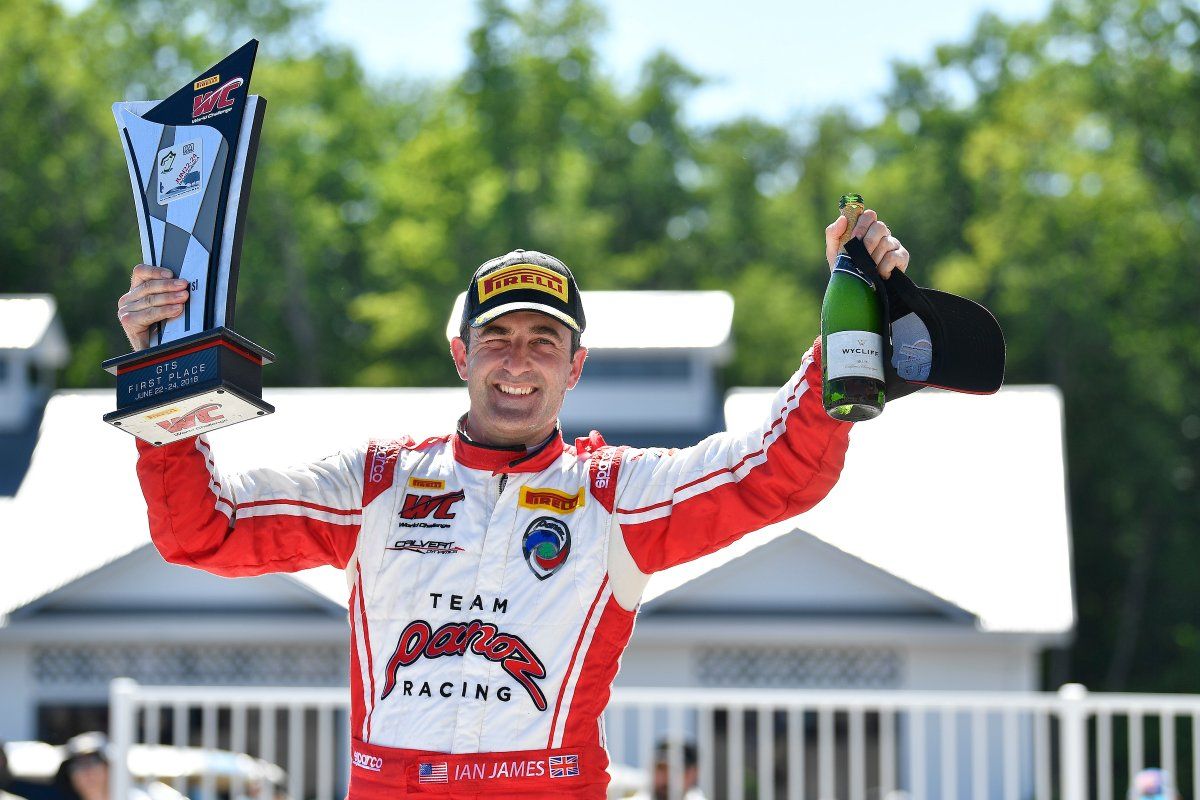 | Ian James Dominates Pirelli World Challenge GTS at Road America in the #50 Panoz Avezzano on Forgeline One Piece Forged Monoblock GS1R Wheels