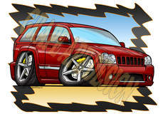 Jeep Grand Cherokee SRT8 art design