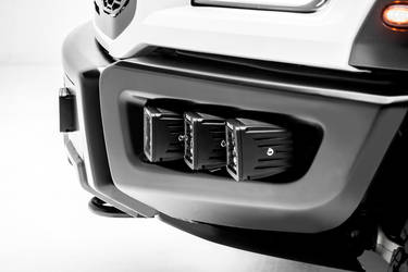 2017 Raptor Front Bumper Side Openings LED Light Mounting Kit Combo with (6) 3? LED Light Pods 