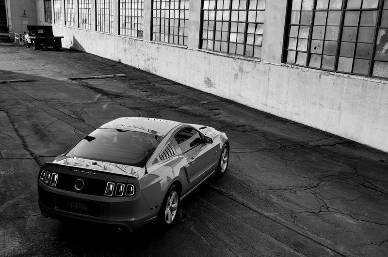 2014 Ford GT | Black and white selfie 