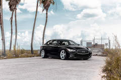 Infiniti Q50 on Velgen Wheels Classic5 Matte Silver