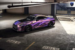 Wrapped Nissan GTR - Top View