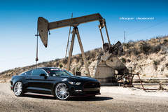 2015 Ford Mustang Fitted With 22 Inch BD-2’s in Silver With Polished Face