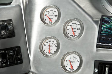 2006 HUMMER H1 | RCH Designs Custom Built Hummer H1 - Interior Auto Meter Gauges