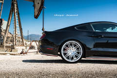 2015 Ford Mustang Fitted With 22 Inch BD-2’s in Silver With Polished Face