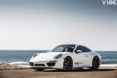 Porsche 911 Carrera on 20" XO Verona Matte Black Wheels - Beach Cruising