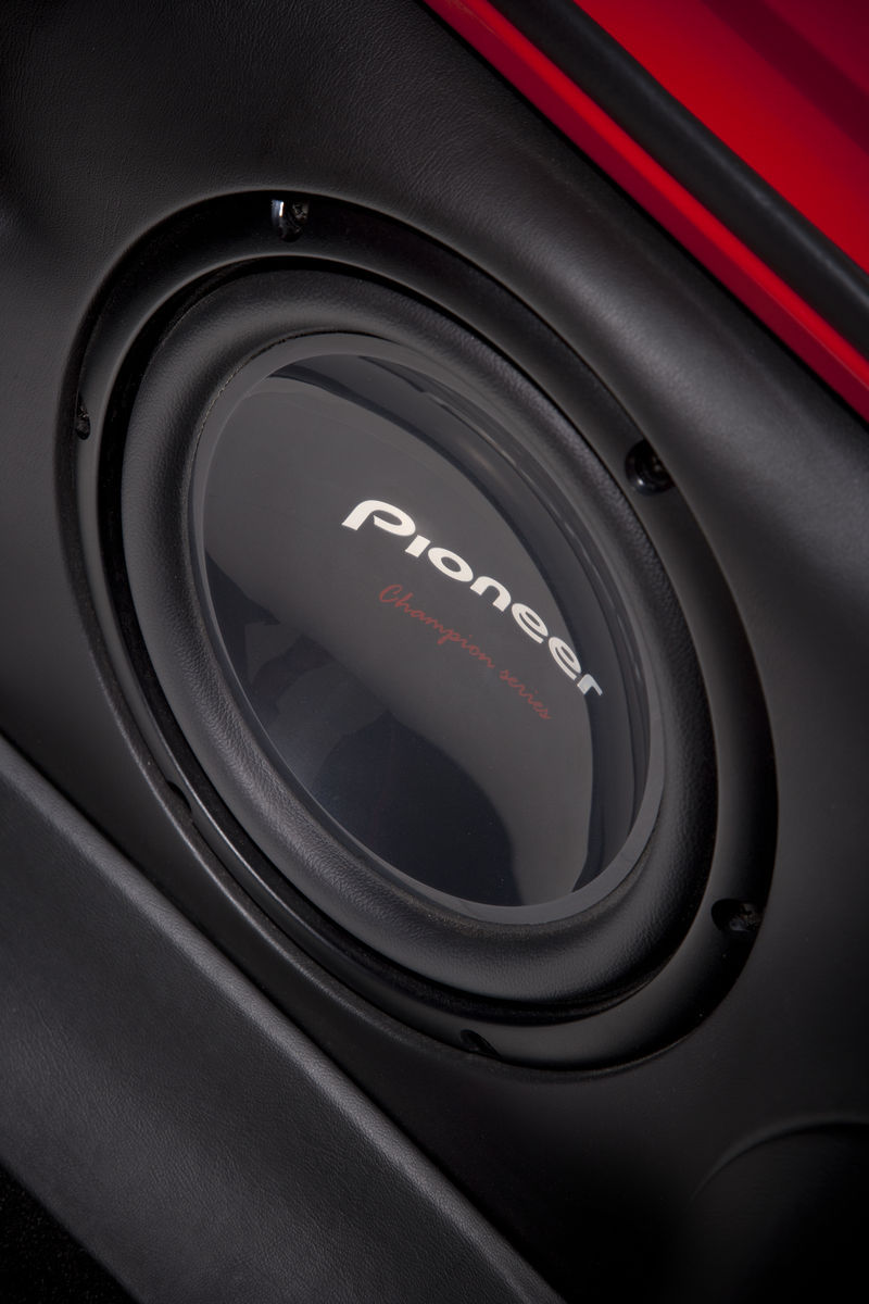    | Close up of subwoofer