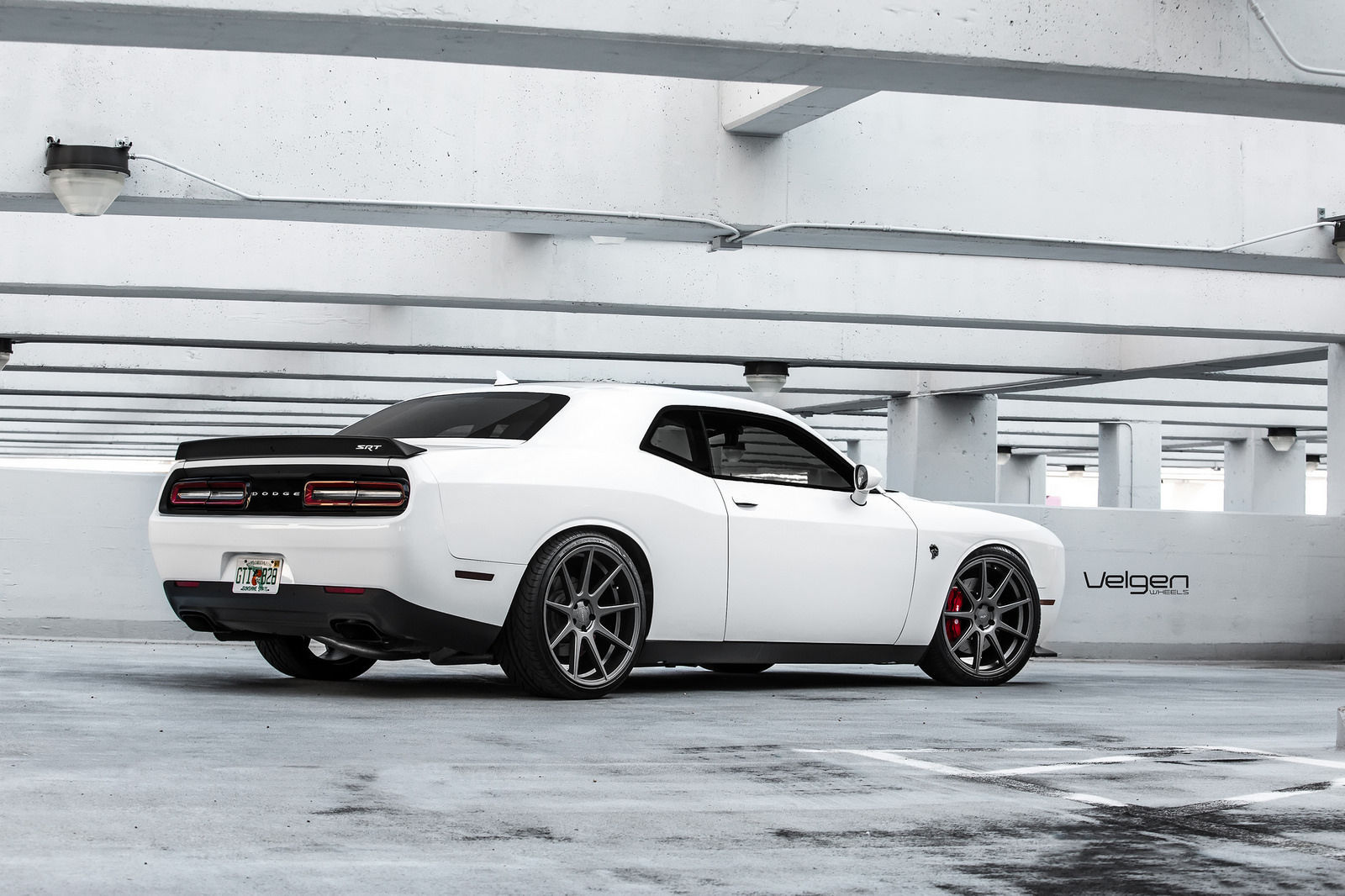 2016 Dodge Challenger | Dodge Challenger Hellcat on Velgen Wheels VMB9 Matte Gunmetal 22x9 & 22x10.5