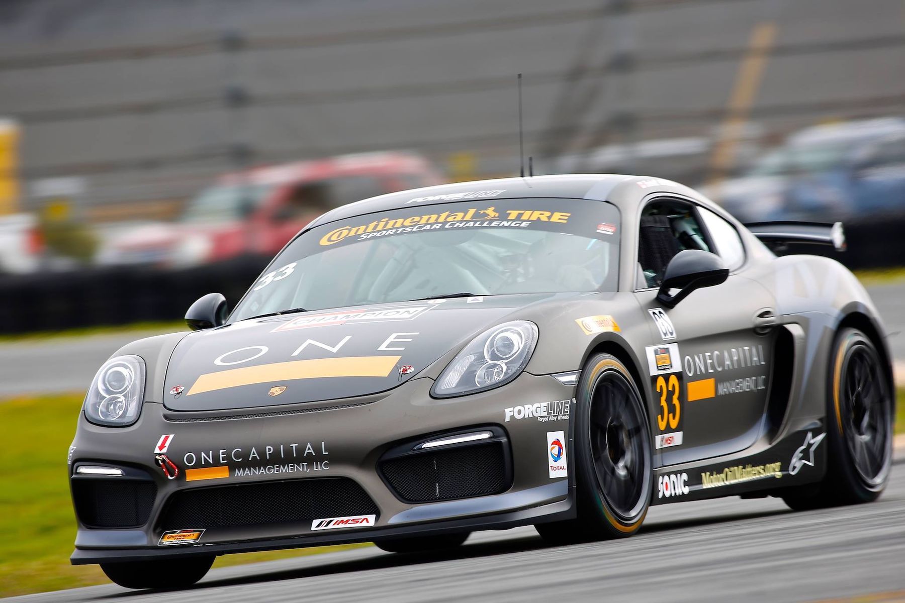 2016 Porsche Cayman | CJ Wilson Racing's GS Class Porsche Cayman Clubsport on Forgeline One PIece Forged Monoblock GS1R Wheels