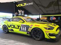 VOLT Racing Mustang and Blackdog Speed Shop Camaro Dominate Pirelli World Challenge GTS-X Podium at VIR