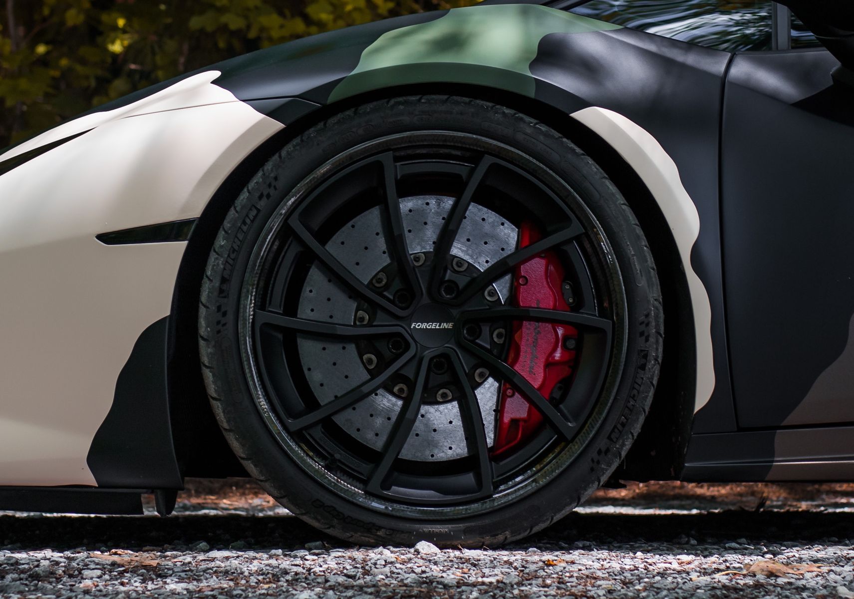2016 Lamborghini Huracan | Atlanta Custom Wraps' Camo-Wrapped Lamborghini Huracan on Forgeline Carbon+Forged CF202 Wheels