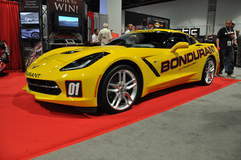 '14 C7 Corvette Stingray in Bondurant booth @ SEMA '13