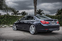 2015 BMW 740i Fitted With 20 Inch BD-8’s in Silver With Polished Face