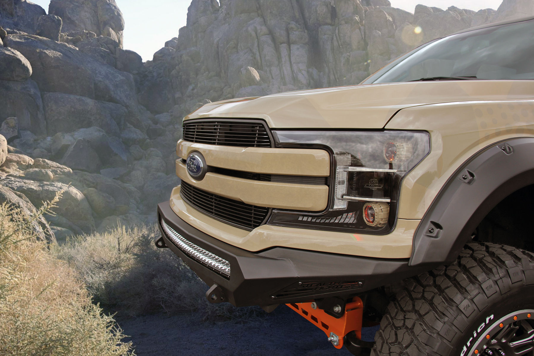 2018 Ford F-150 | 2018 Ford F-150 Lariat SuperCrew by CJ Pony Parts - Grille Shot FordSEMA