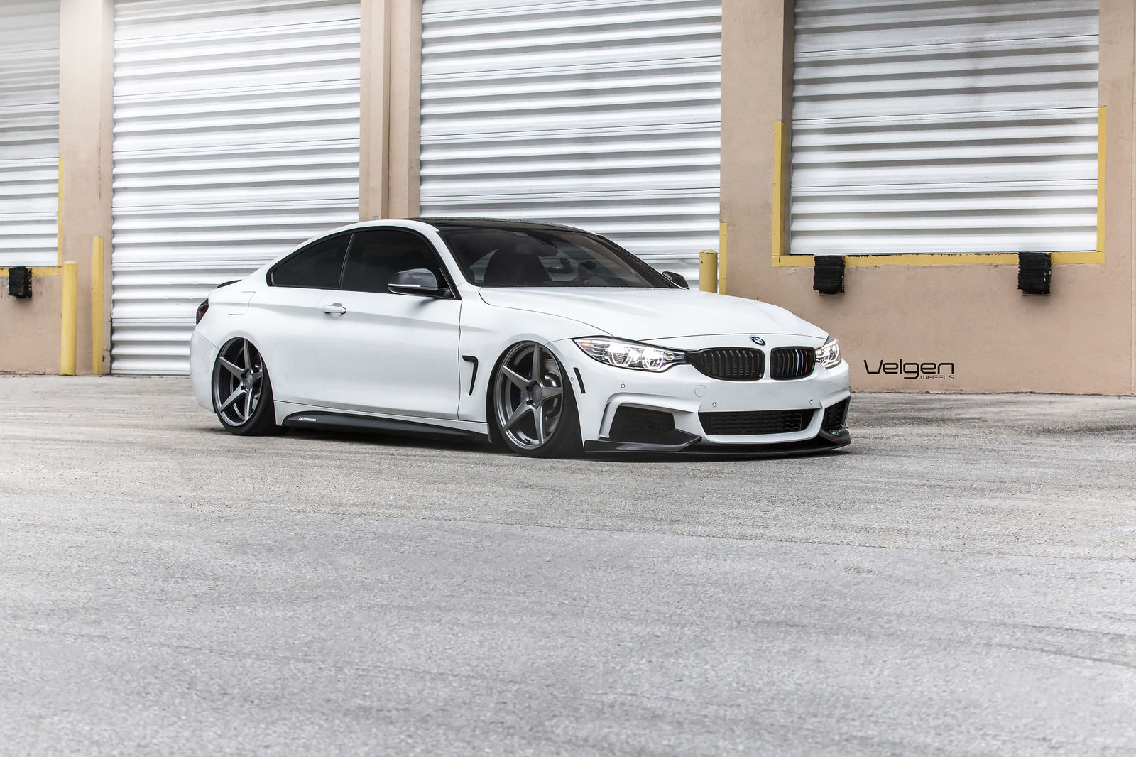 2014 BMW 4 Series | Bagged BMW 435i on Velgen Wheels  Classic5 Matte Gunmetal 20x9 & 20x10.5 