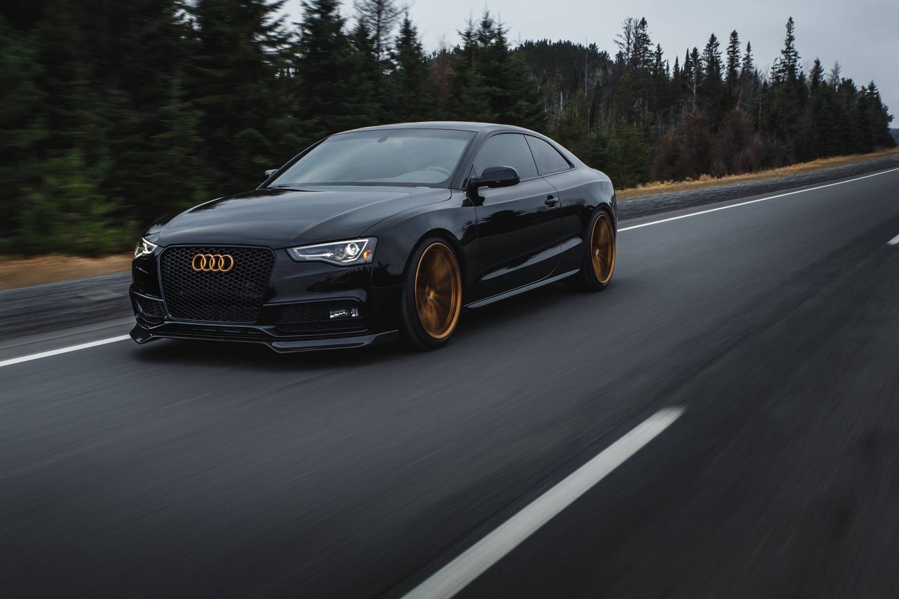 2016 Audi S5 | Prostate Cancer Canada's Bagged Audi S5 Coupe on Forgeline One Piece Forged Monoblock GT1 5-Lug Wheels
