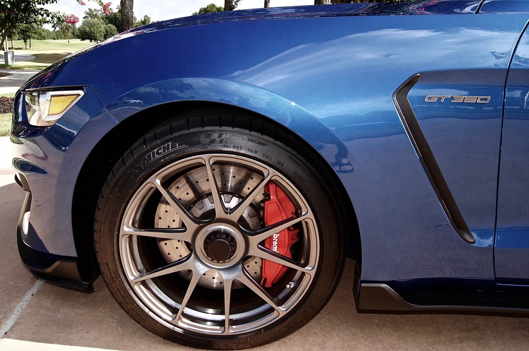 2016 Ford Mustang | Chris Sommers' S550 Ford Mustang GT 350 on Center Locking Forgeline GA1R Wheels and Flush Loc Conversion - Wheel Shot