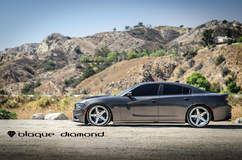 2016 Dodge Charger Fitted With 22 Inch BD-21’s in Silver w/ Chrome SS Lip