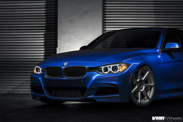 2014 BMW 3 Series | BMW F30 Estoril Blue | V706 Matte Gunmetal