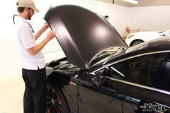 Audi A7 fully wrapped in XPEL STEALTH matte-finish paint protection film