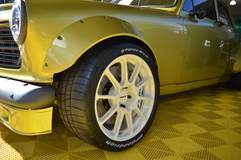 Flat 12 Gallery's "V06" 1963 Volvo 122S on Forgeline One Piece Forged Monoblock GTD1 5-Lug Wheels
