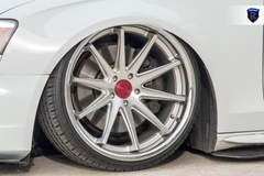 White Audi A4 - Rohana Silver Spokes
