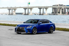 Lexus GS350 F-Sport on Velgen Wheels Classic5 Matte Gunmetal  20x9 & 20x10.5