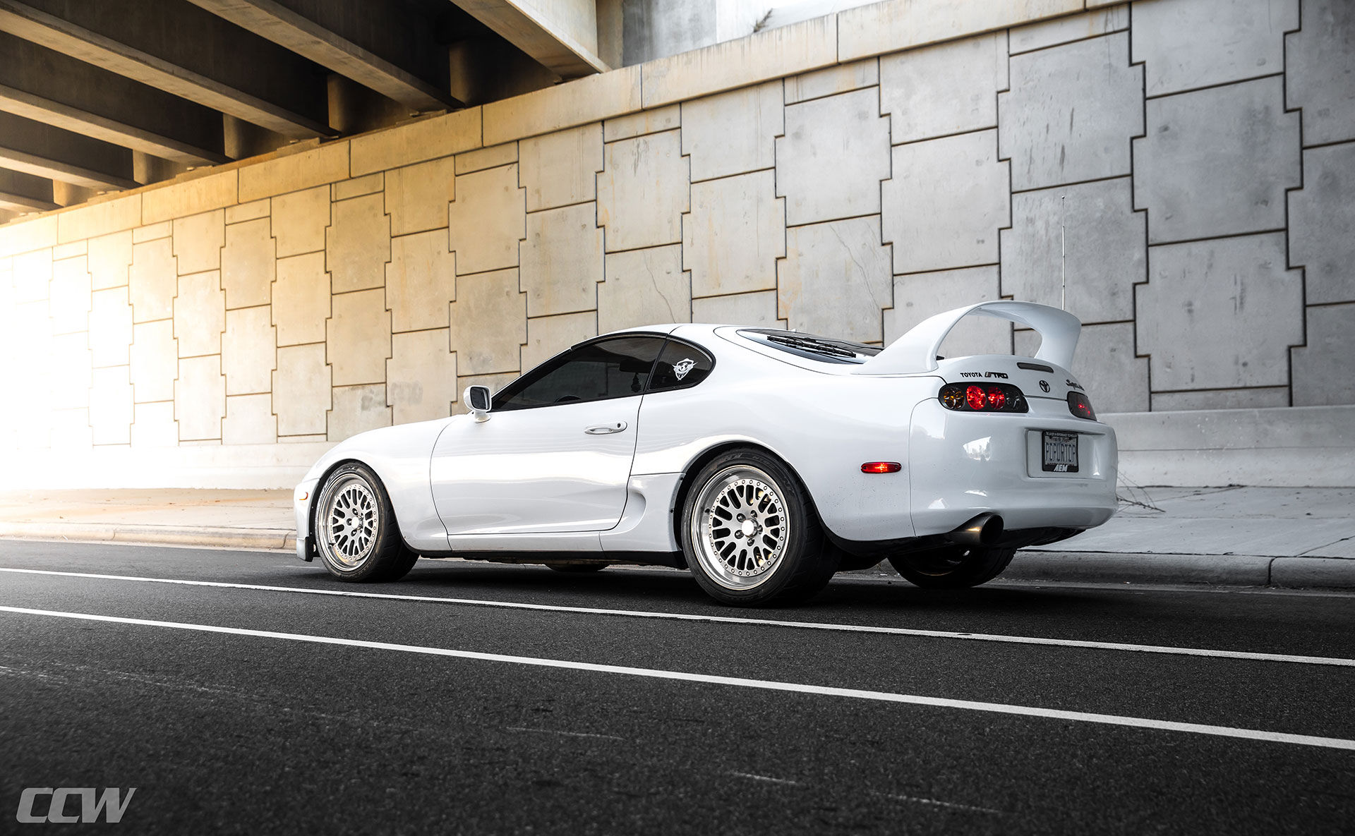 White Toyota Supra Mkiv Targa Turbo Ccw D110 Forged W