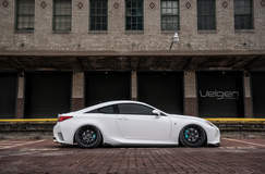 Bagged Lexus RC350 F-Sport on Velgen Wheels 