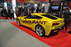 '14 C7 Corvette Stingray in Bondurant booth @ SEMA '13