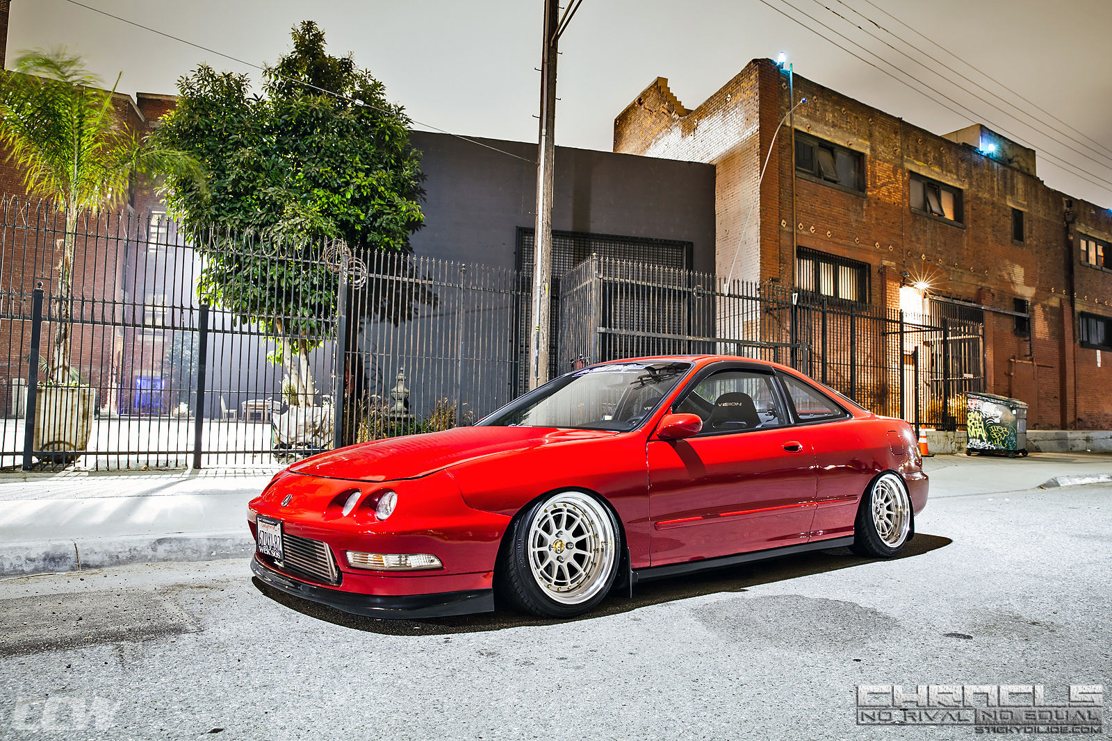 Acura Integra | Red Acura Integra - CCW D11L 3 Piece Forged Wheels