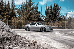 Nissan 370z on Velgen Wheels  VMB7 Matte Gunmetal