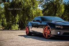 2015 Chevy Camaro Fitted With 22 Inch BD-8’s in Orange