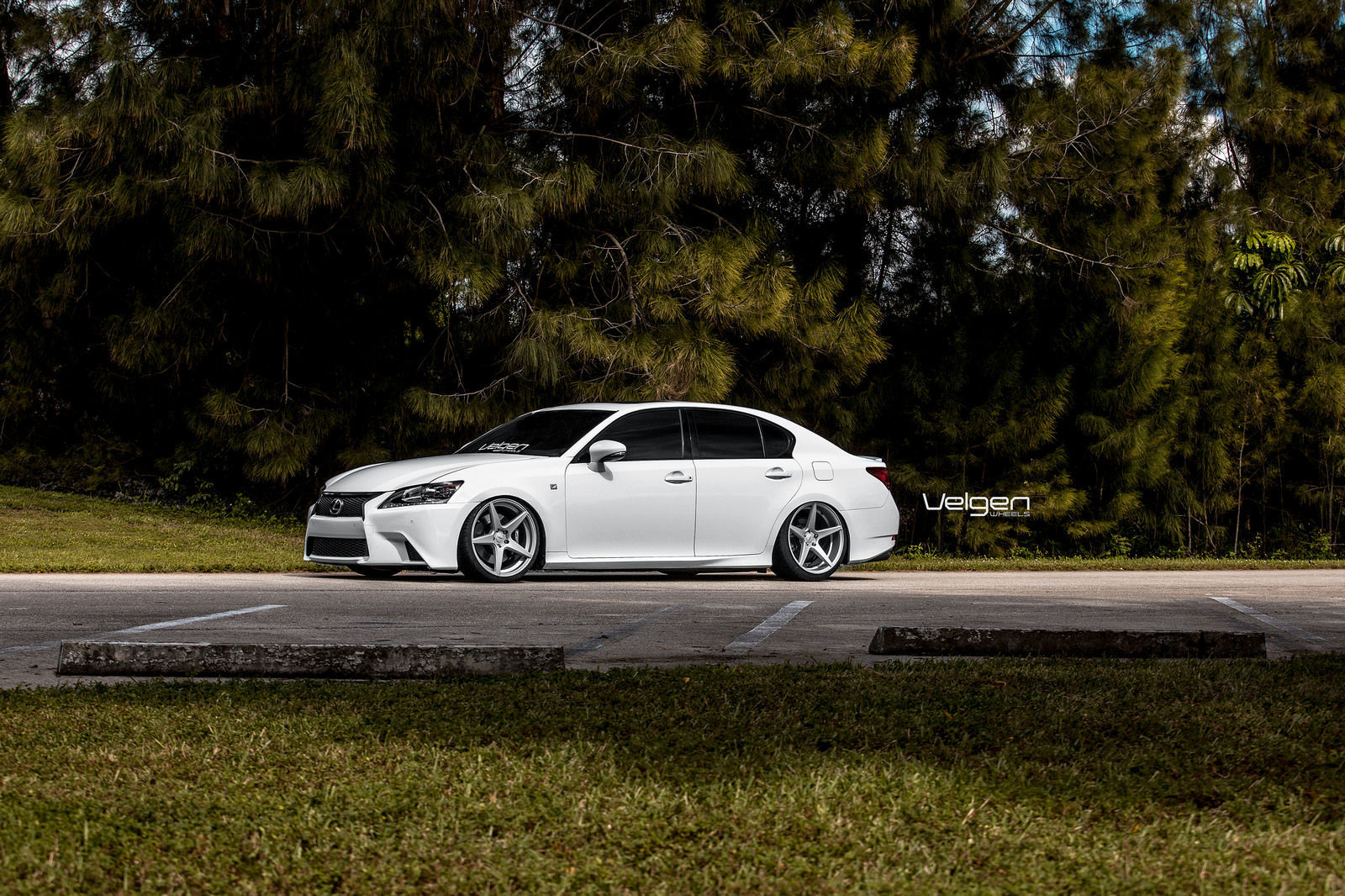 2015 Lexus GS 350 | Bagged Lexus GS350 F-Sport on Velgen Wheels Classic5 Matte Silver 20x9 & 20x10.5