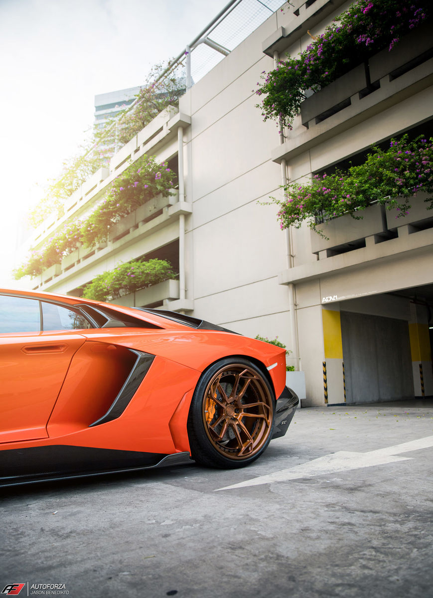Lamborghini Aventador | Aracio Argos Orange Lamborghini Aventador LP700-4 - ADV.1 ADV5.3 Track Spec CS Series Wheels