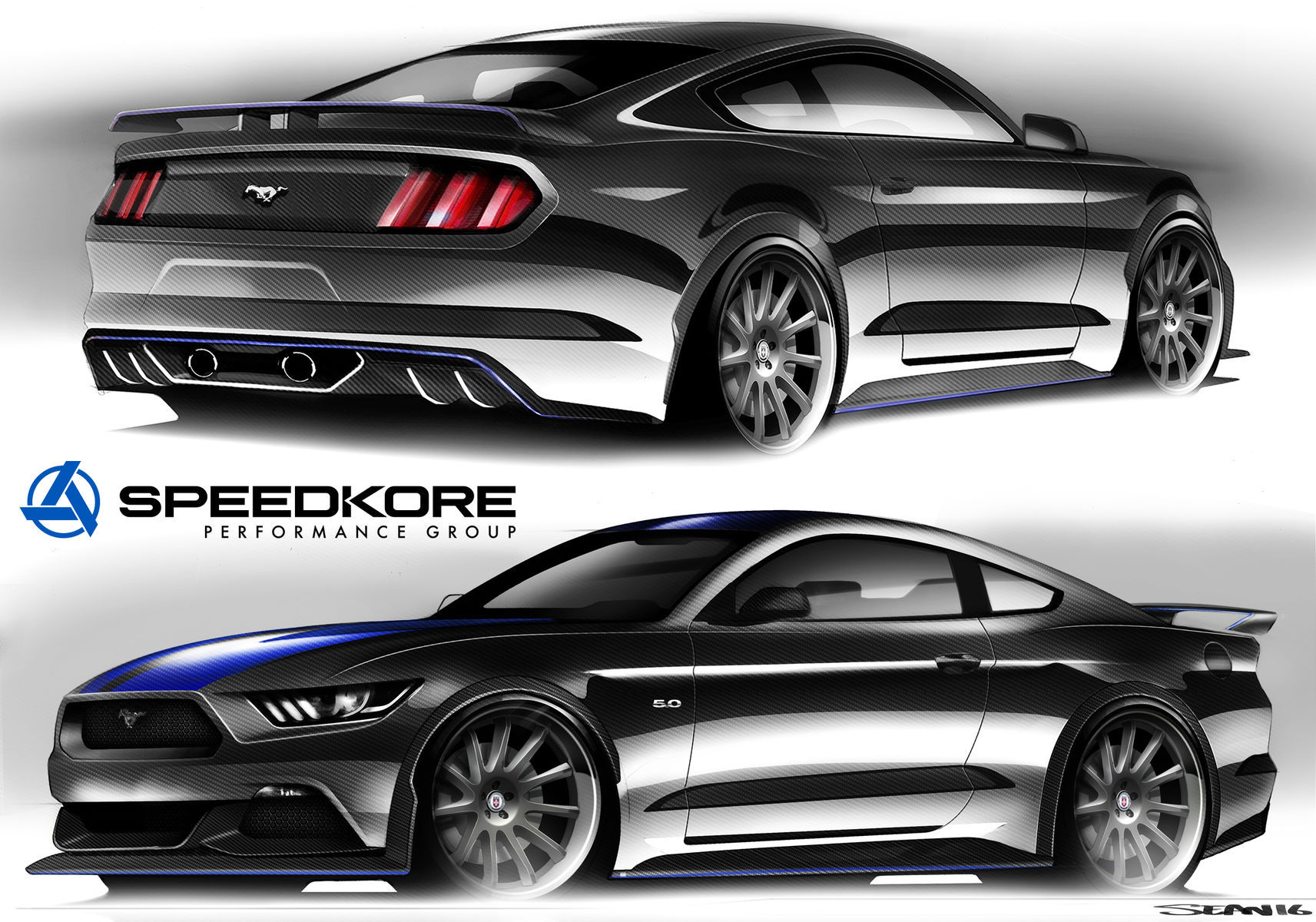 2017 Ford Mustang | 2017 Ford Mustang Fastback by SpeedKore Performance Group - Concept Rendering