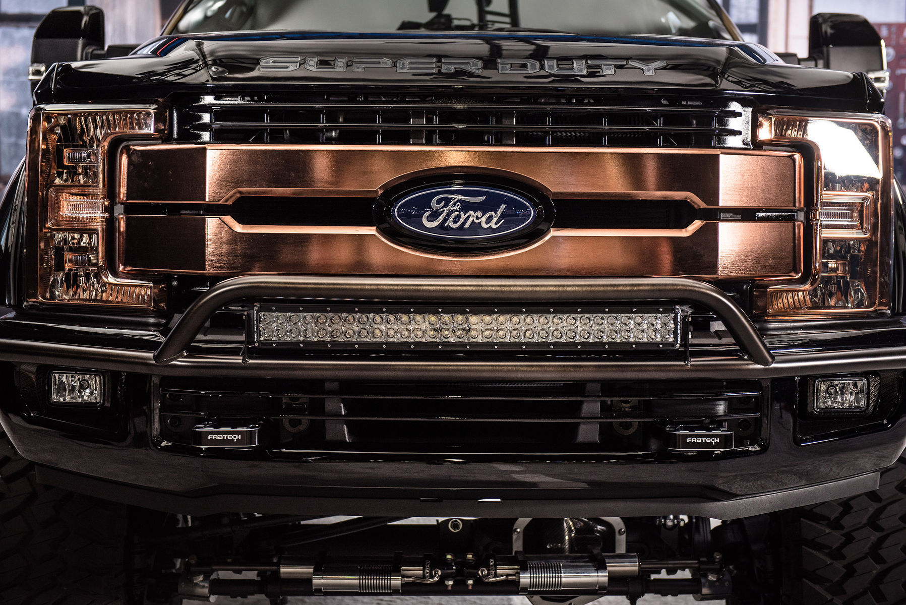 2017 Ford F-250 | 2017 Ford F250 Super Duty 4x4 Lariat Crew Cab “Shockzilla” by Fabtech - Bronze in your face
