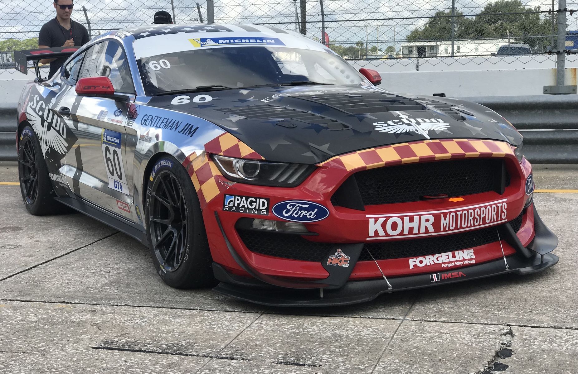 2018 Ford Mustang | KohR Motorsports Wins the IMSA Michelin Encore at Sebring on Forgeline One Piece Forged Monoblock GS1R Wheels