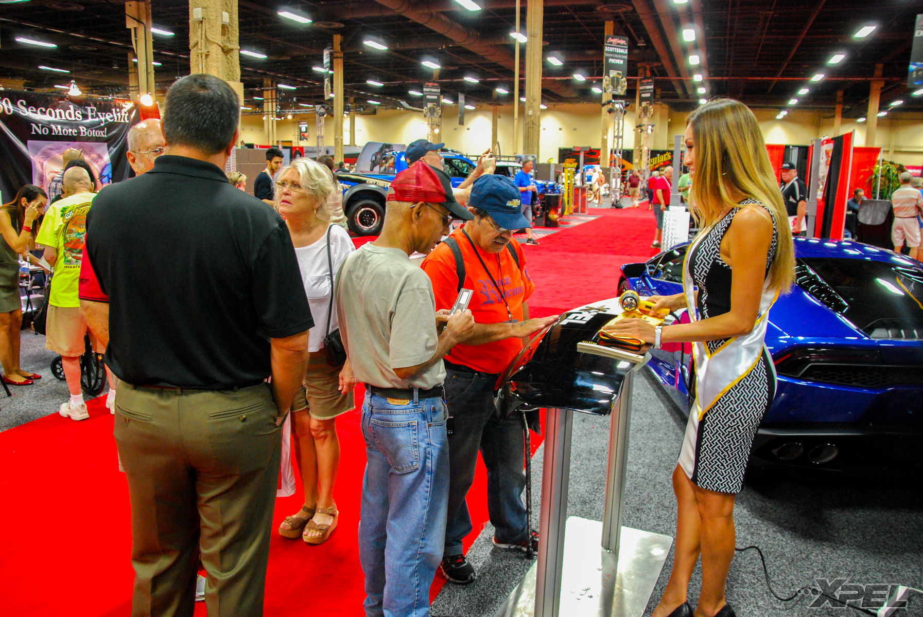 2015 Lamborghini Huracan | Rhia showing customer how XPEL ULTIMATE self-heals
