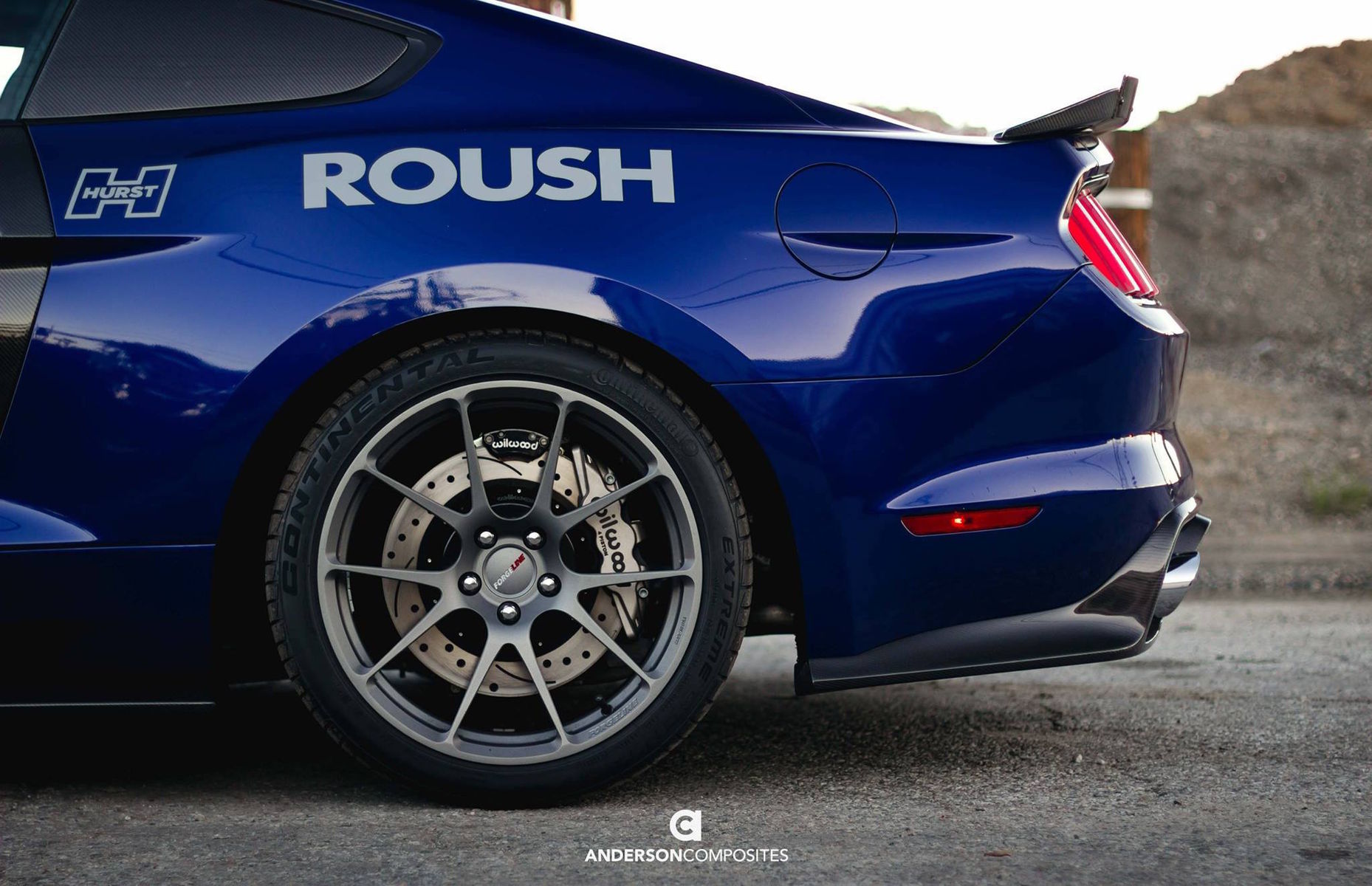 2016 Ford Mustang | Anderson Composites Supercharged S550 Mustang GT on Forgeline One Piece Forged Monoblock GS1R Wheels