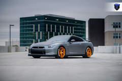 Gray Nissan GTR - Front Angled Side Photo